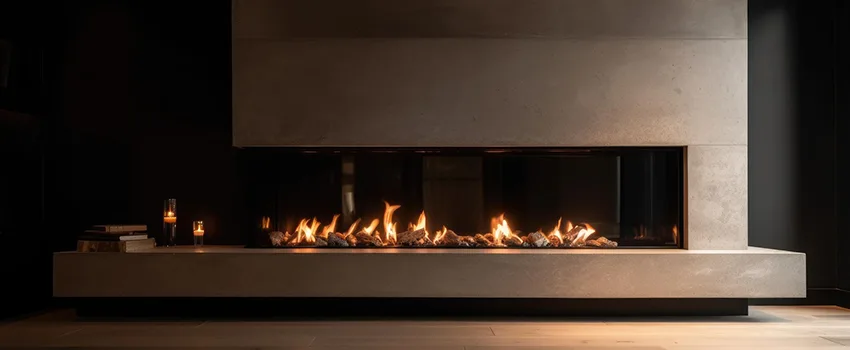 Gas Fireplace Ember Bed Design Services in Coral Gables, Florida